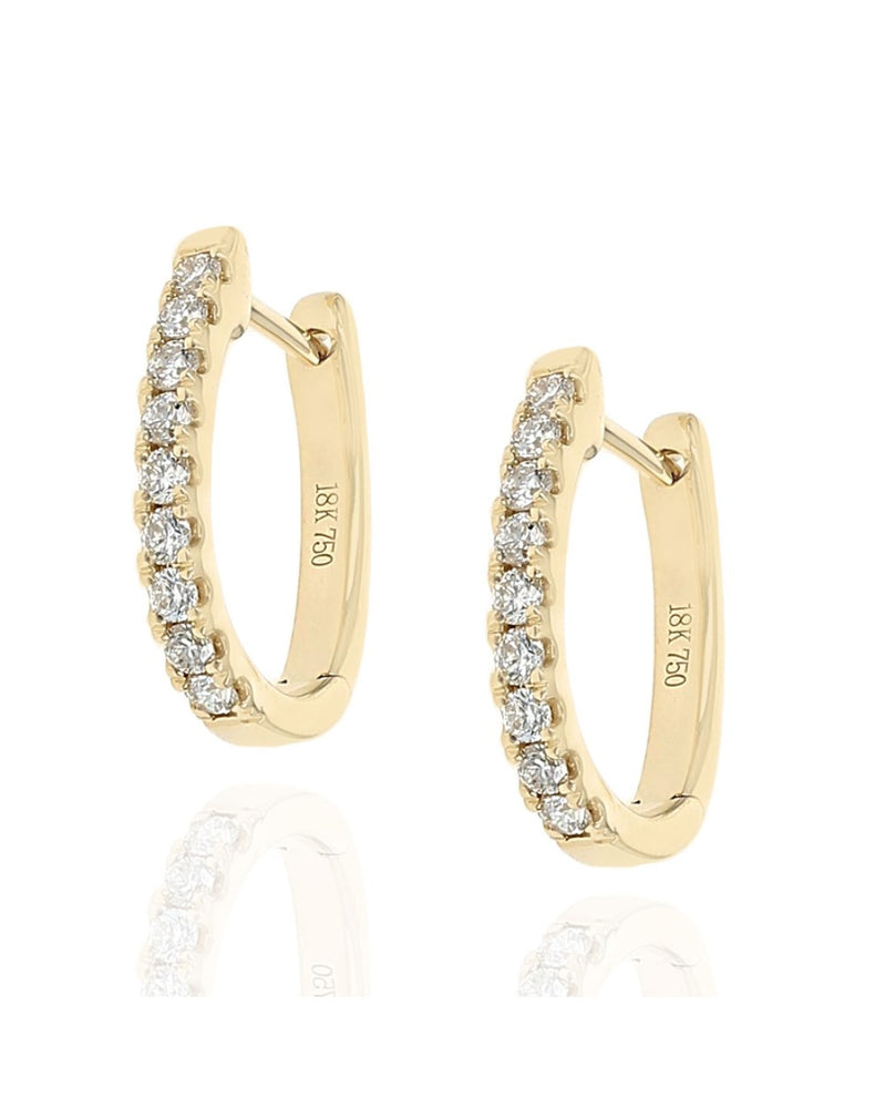 Diamond Earring Tops in Yellow Gold