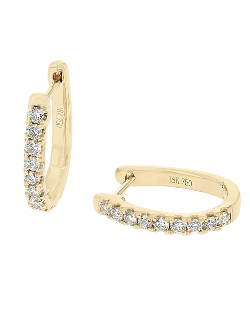 Diamond Earring Tops in Yellow Gold