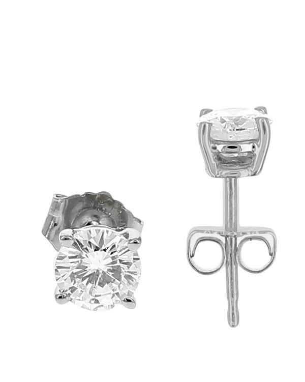 Diamond Stud Earrings in Platinum