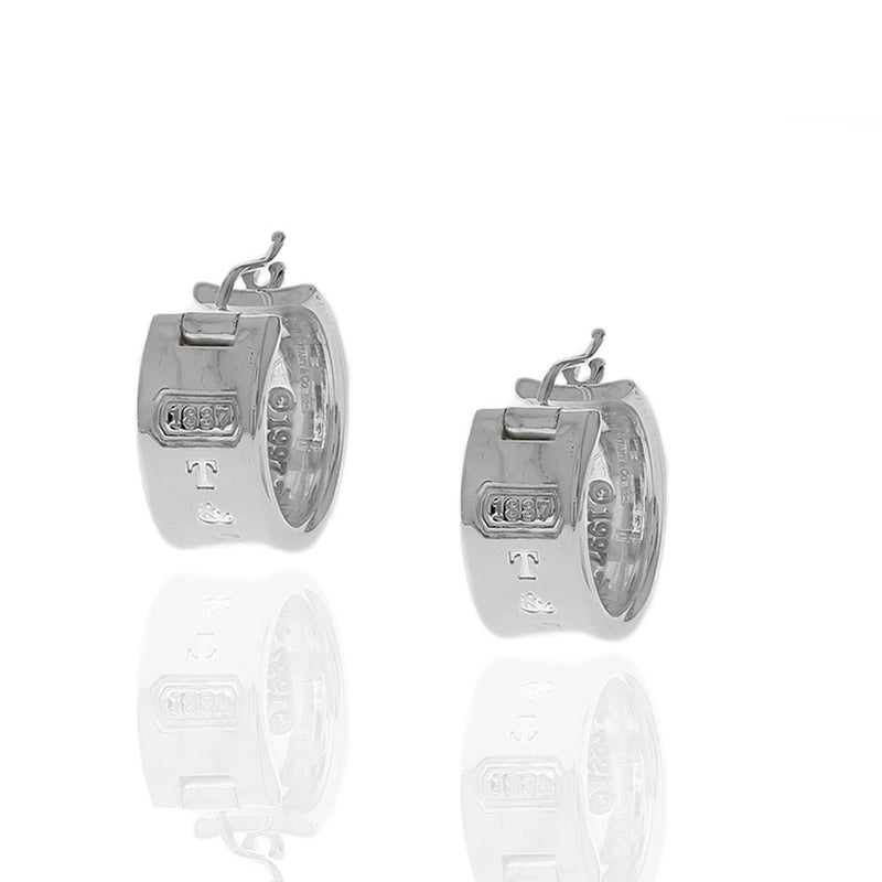 Tiffany & Co. 1837 Concave Earrings in Silver