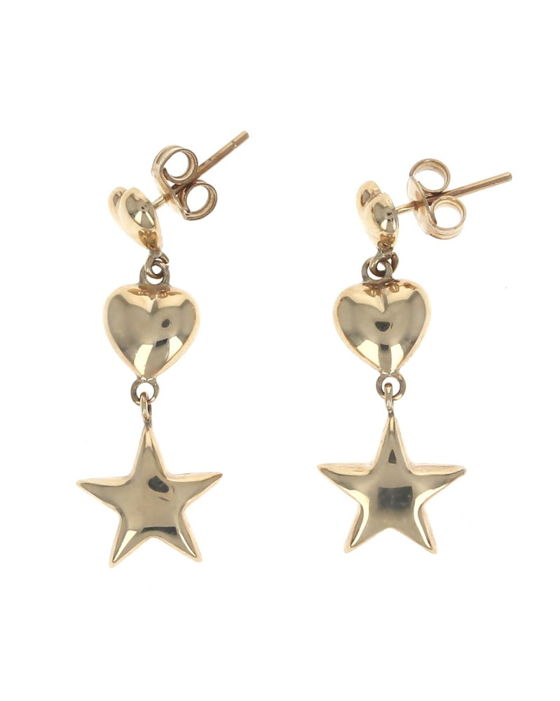 Hearts and Stars Dangle Earrings