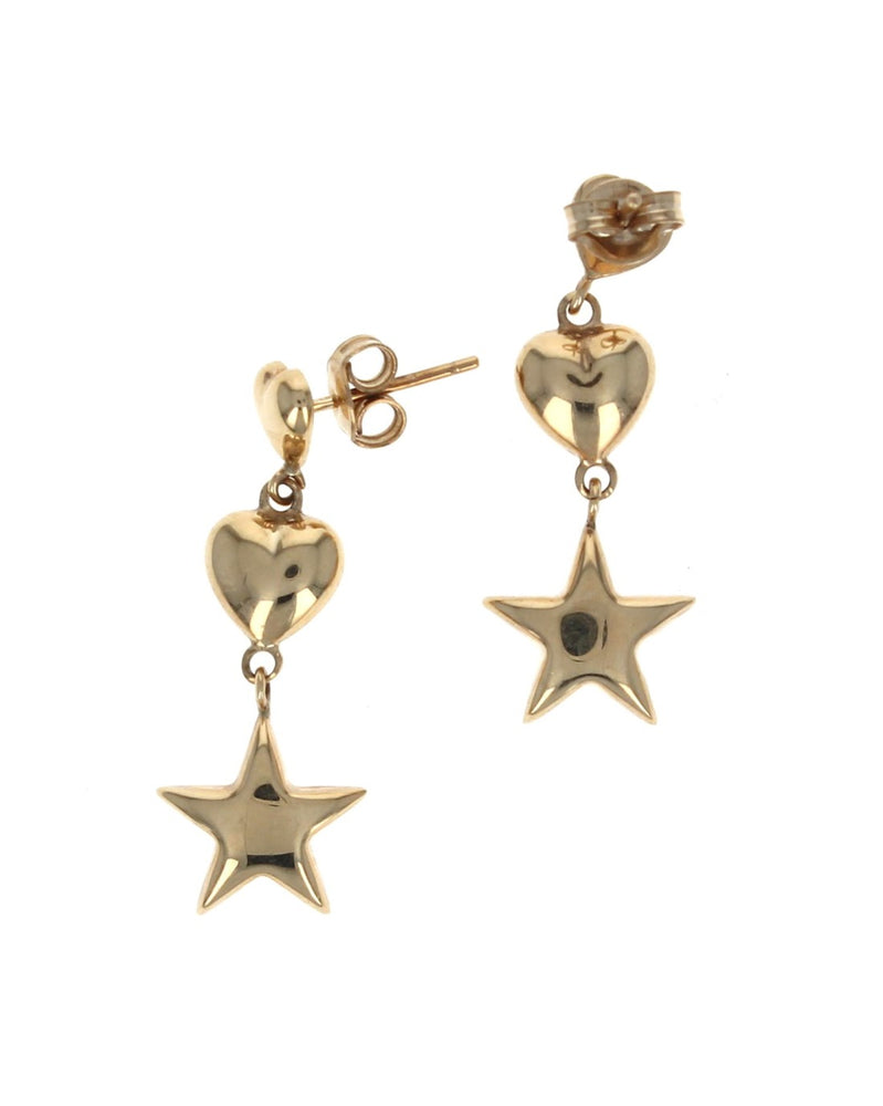 Hearts and Stars Dangle Earrings