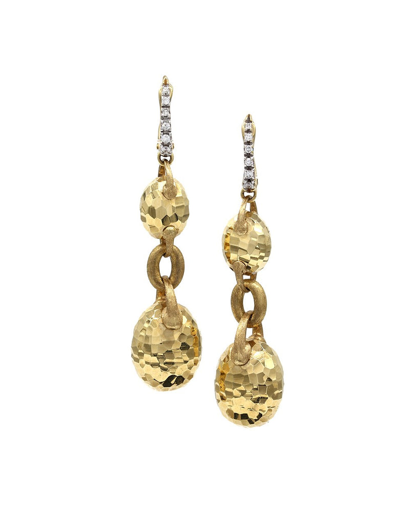 Nanis Endless Glitter Diamond Earrings in Gold