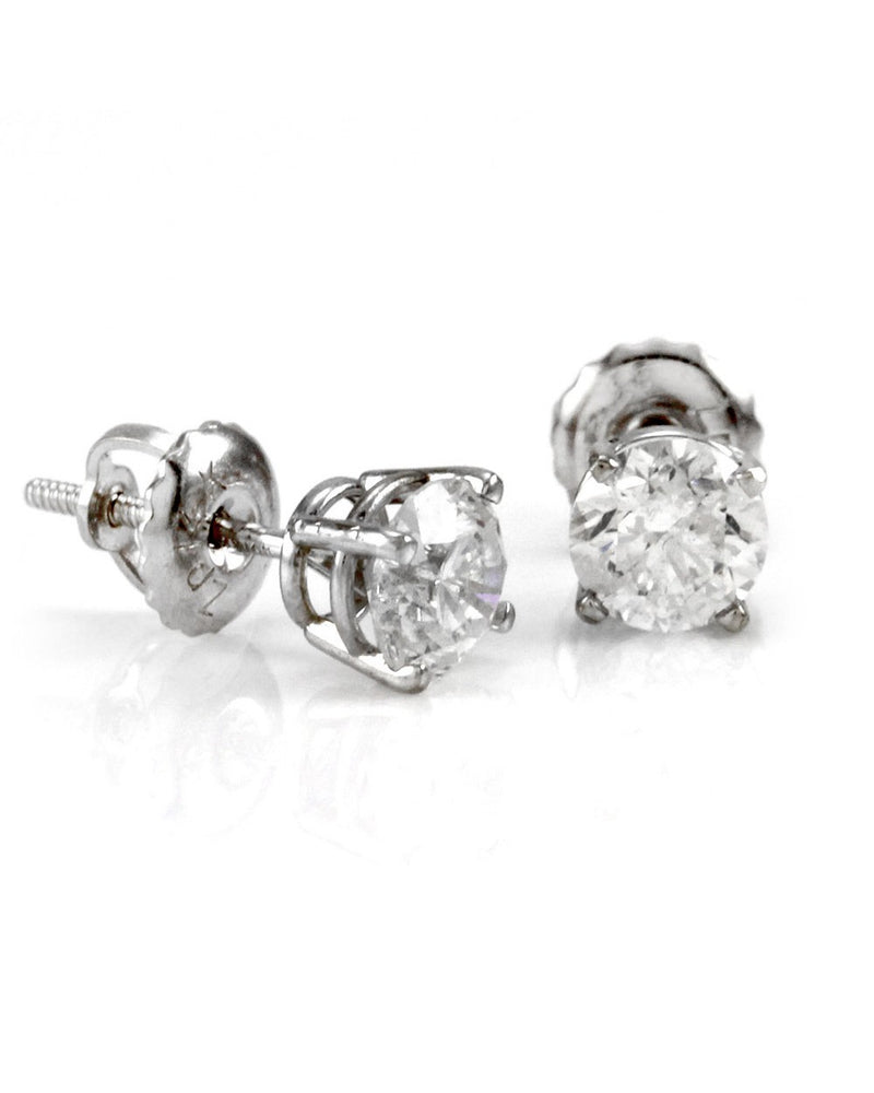 1.04ctw Round Diamond Martini Stud Earrings