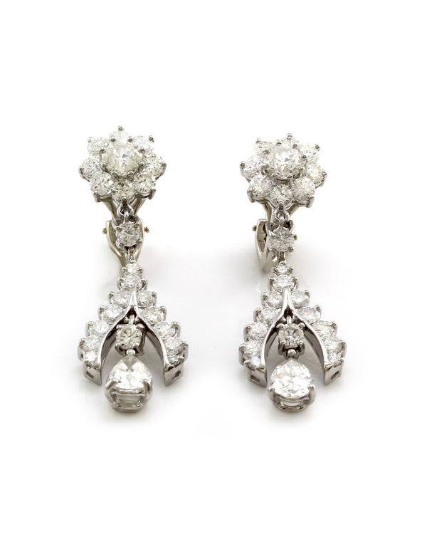 Diamond Earrings in Platinum