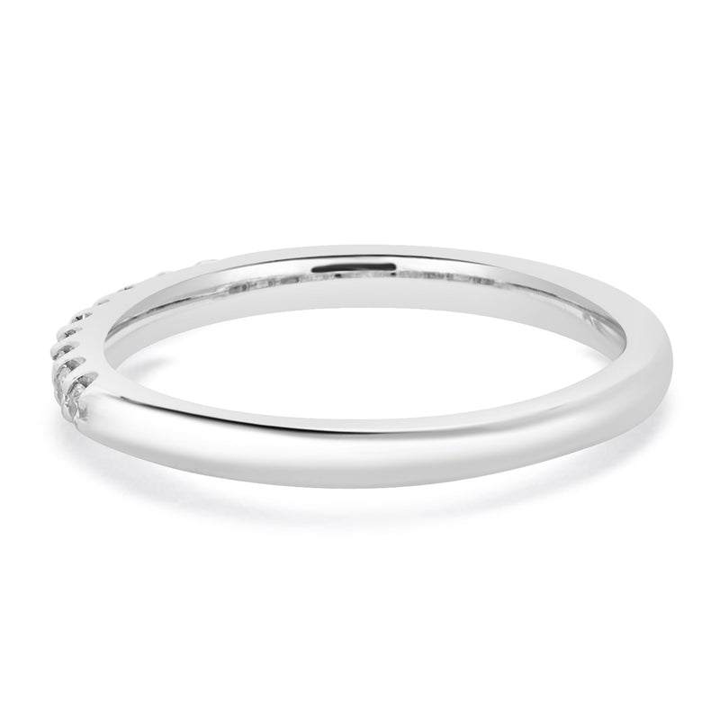 14 Karat White Gold Diamond Band