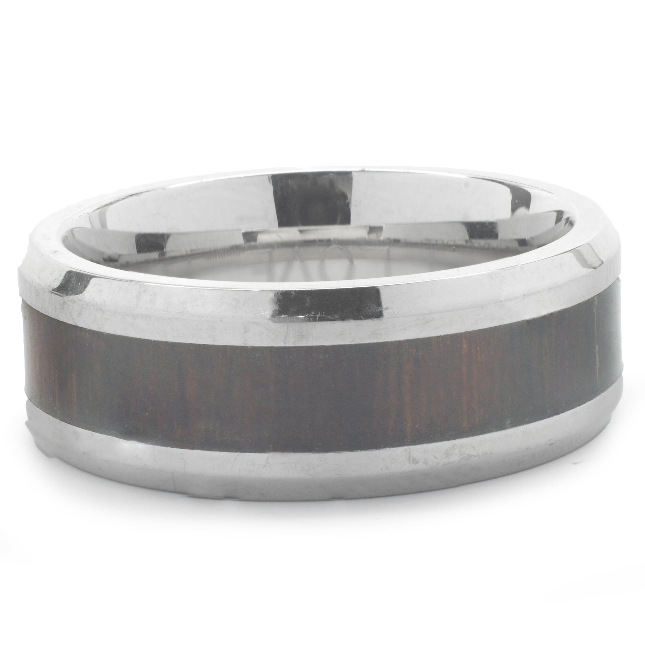 Stainless Steel 8MM Wood Inlay Band – E.D. Marshall Jewelers™
