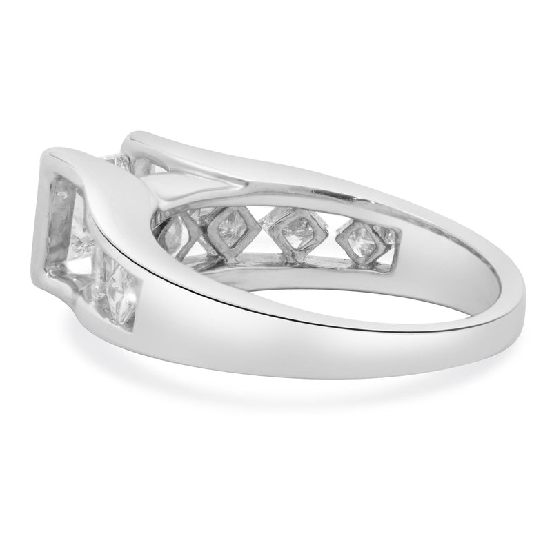 14 Karat White Gold Princess Cut Diamond Engagement Ring