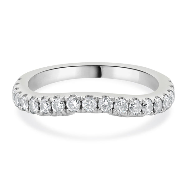 Neil Lane 14 Karat White Gold Diamond Contour Band