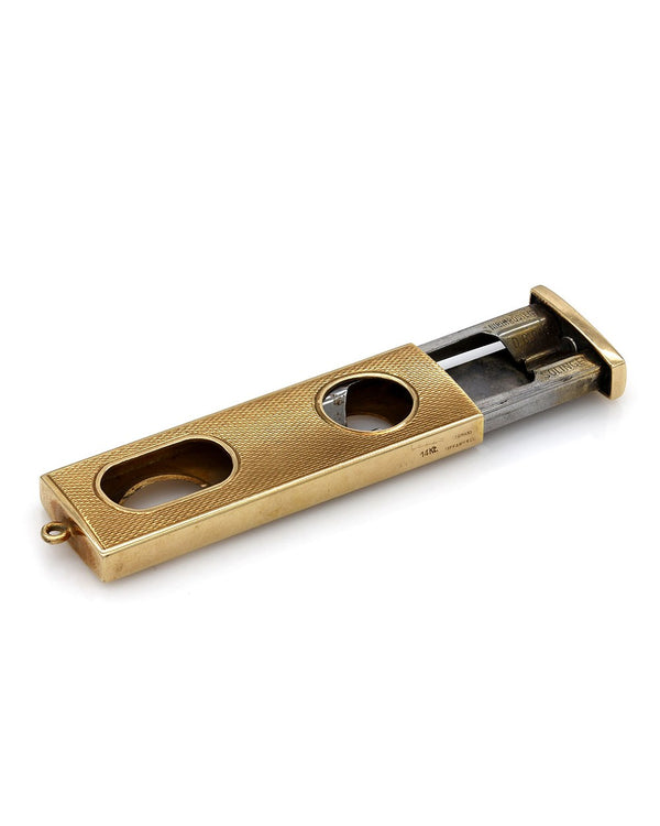 Vintage Cigar Cutter in Gold