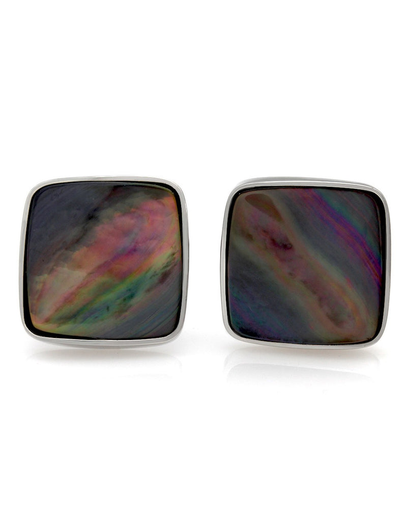 18KW Abalone Cufflinks