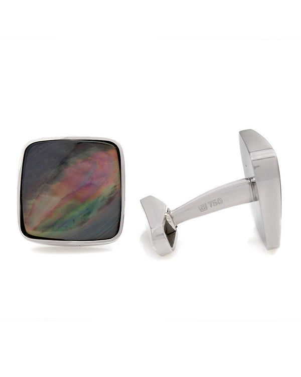 18KW Abalone Cufflinks