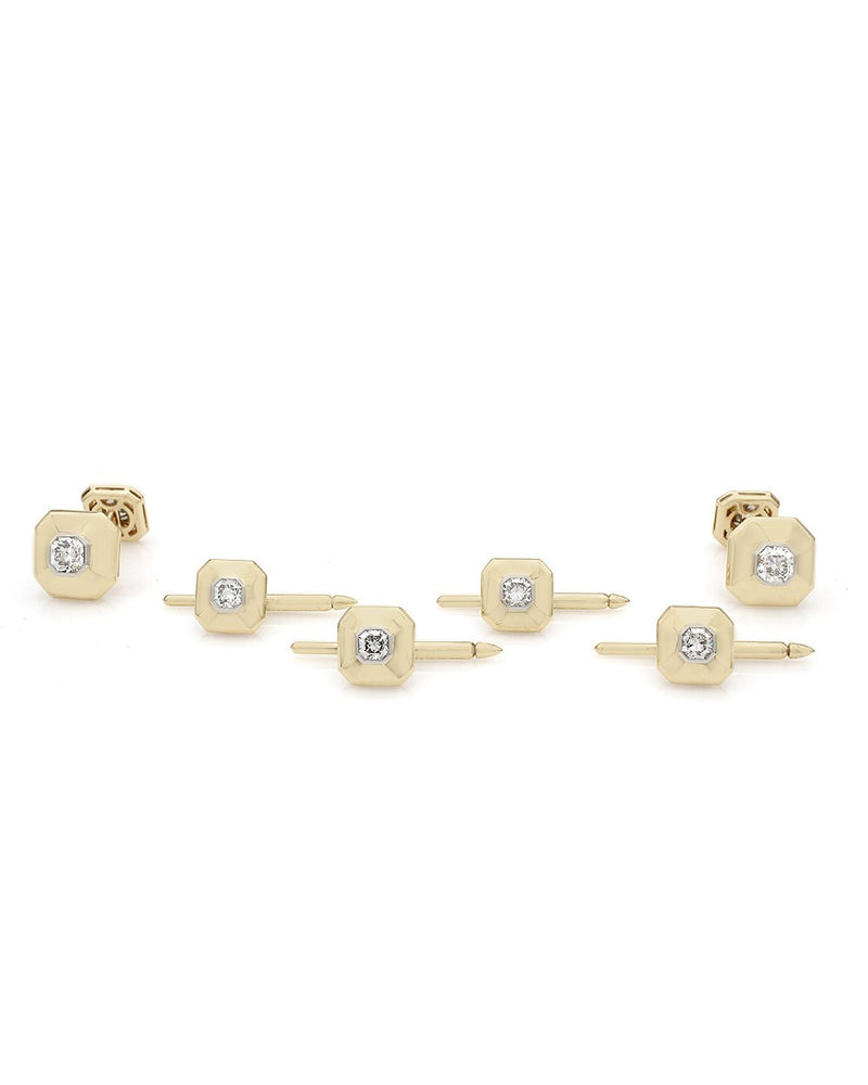 Tiffany & Co. Lucida Diamond Cufflinks and Shirt Studs