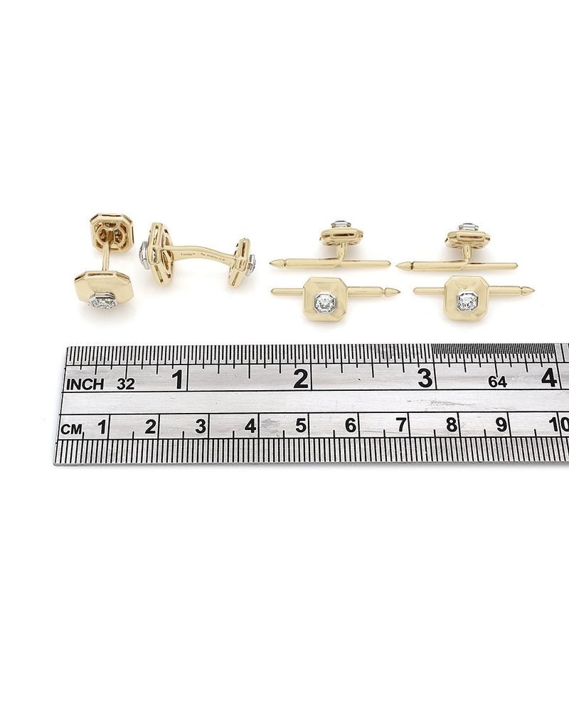 Tiffany & Co. Lucida Diamond Cufflinks and Shirt Studs