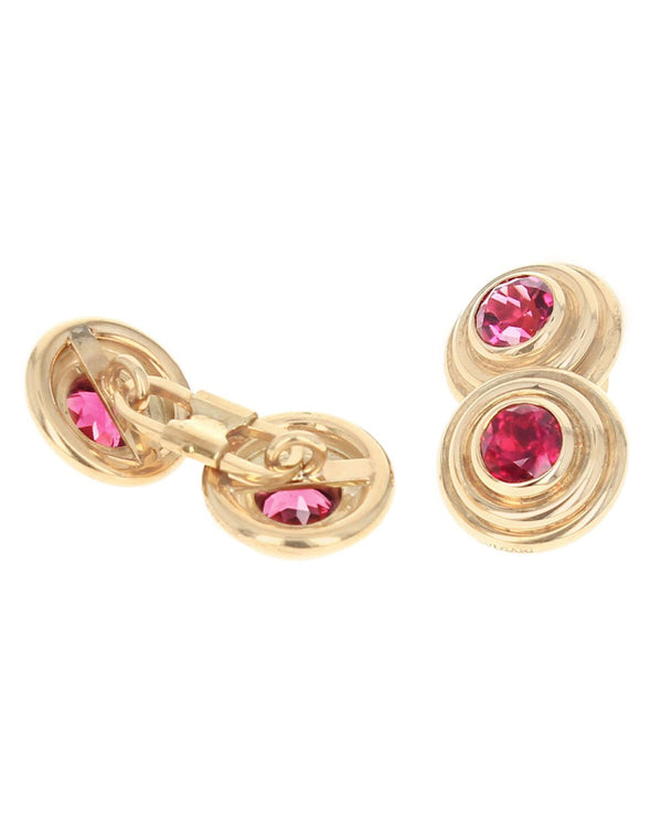 Bvlgari Pink Tourmaline Cufflinks