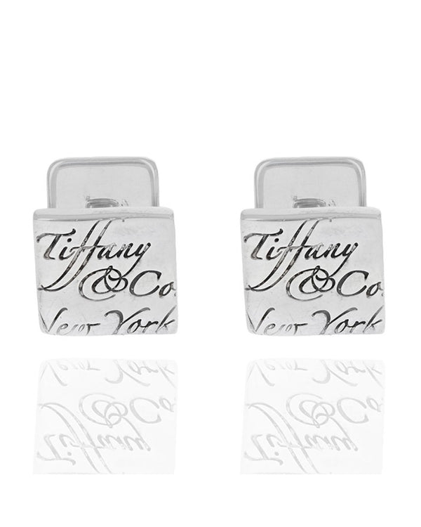 Notes Cufflinks in Silver