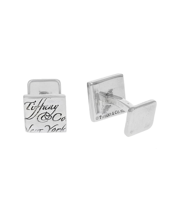 Notes Cufflinks in Silver