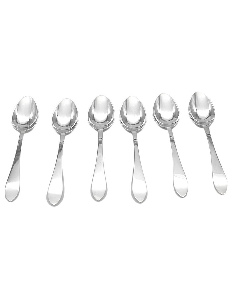 Teaspoon Set of 6 in Sterling Silver