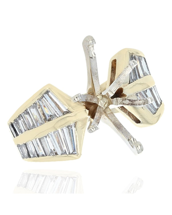 2 Row Baguette Diamond Ring Mounting