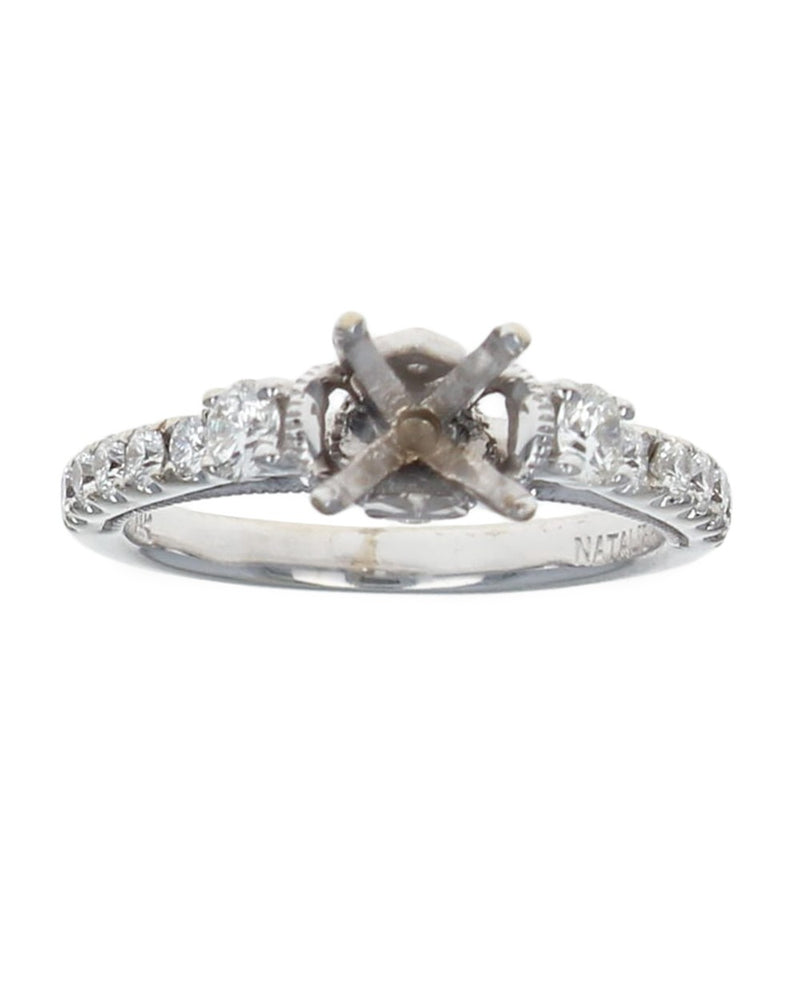 Round Diamond Semi Mount Ring