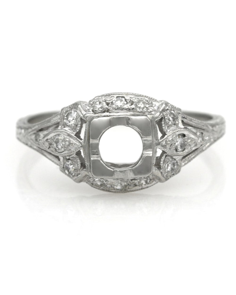 Platinum Diamond Etched Semi Mount