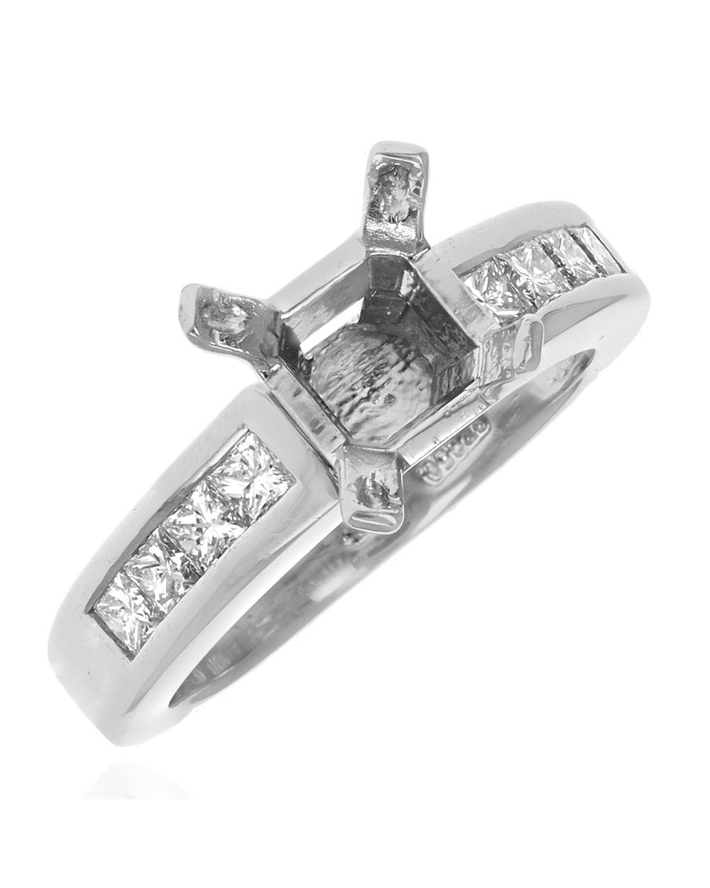 Diamond Semi Mounting Ring in Platinum – E.D. Marshall Jewelers™