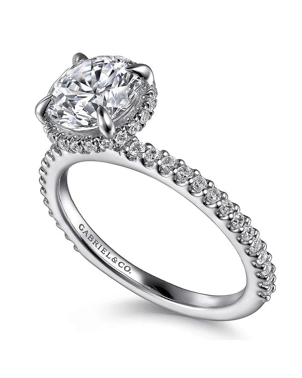 Gabriel & Co. Classic Collection Diamond Halo Semi Mount