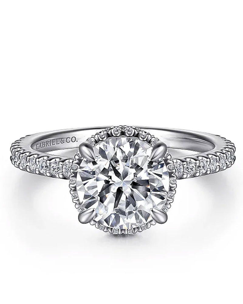 Gabriel & Co. Classic Collection Diamond Halo Semi Mount