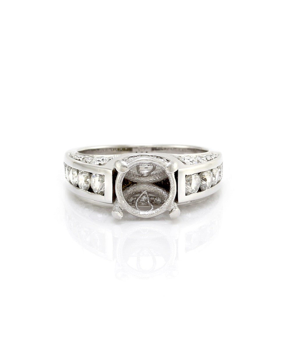 Diamond Ring Mounting in Platinum and Gold – E.D. Marshall Jewelers™