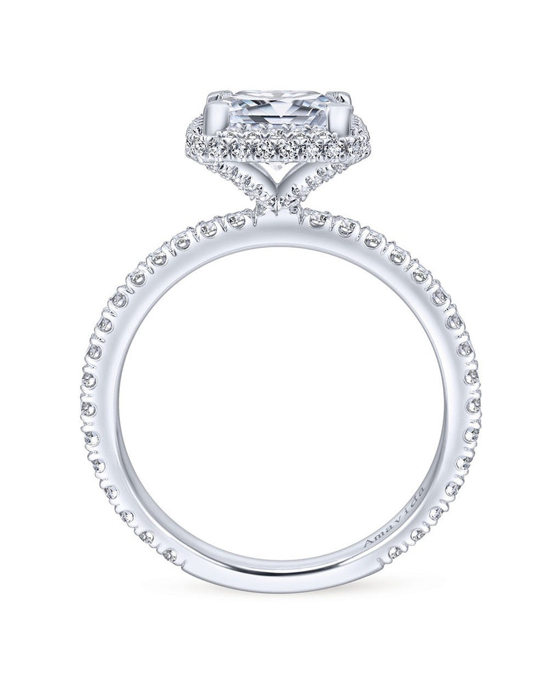 Gabriel & Co. Amavida Pave Diamond Engagement Ring Mounting in Gold