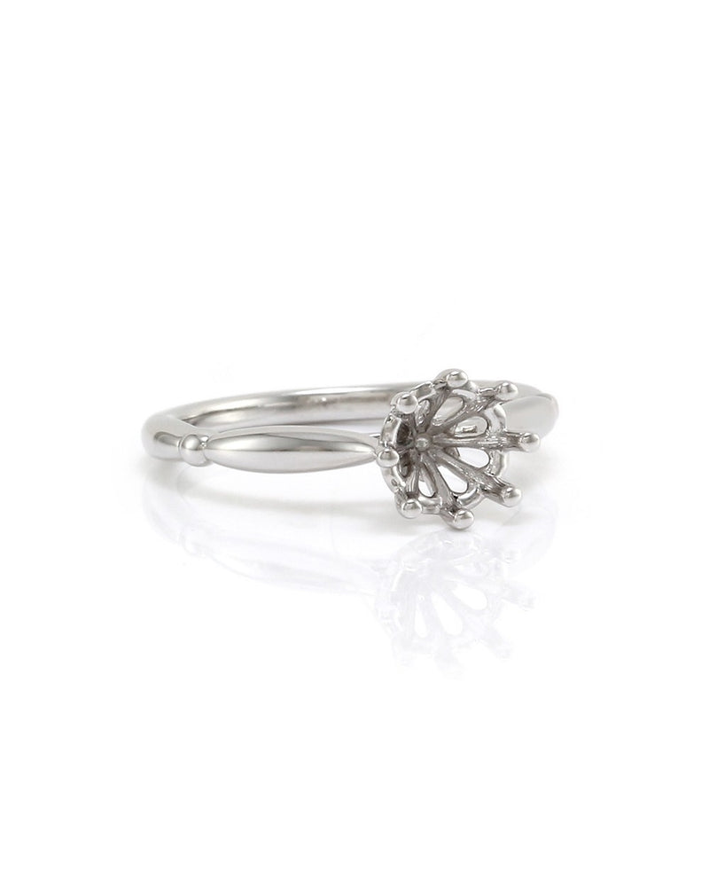 Gabriel & Co. Amavida Solitaire Ring Mounting in 18K White Gold