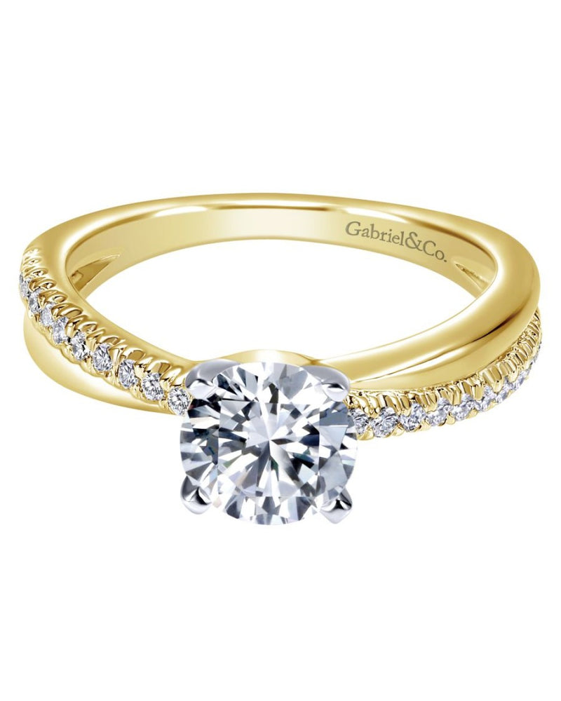 Gabriel & Co. Morgan Diamond and Gold Ring Mounting