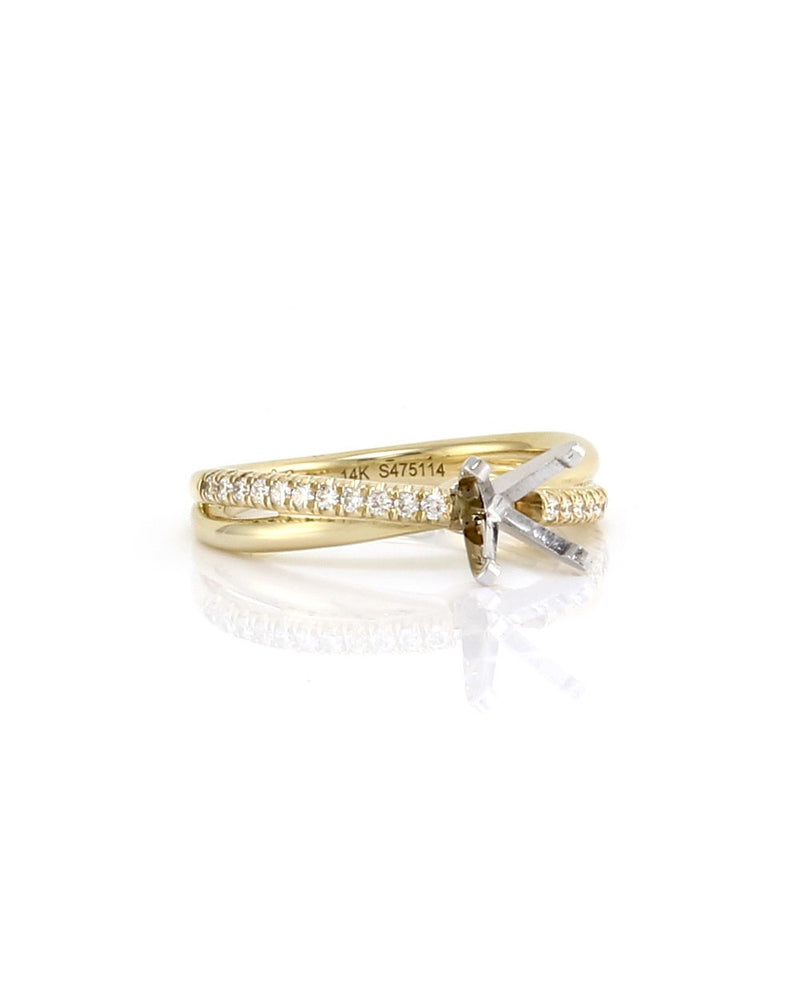 Gabriel & Co. Morgan Diamond and Gold Ring Mounting