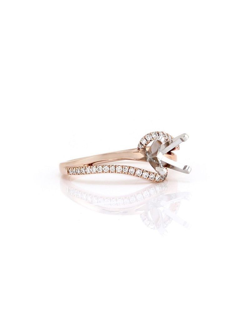 Gabriel & Co. Naomi Diamond and Gold Ring Mounting