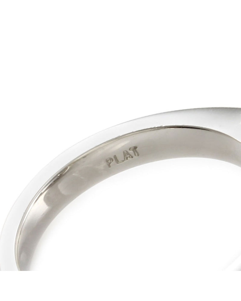 Pave Diamond Halo Ring Mounting in Platinum