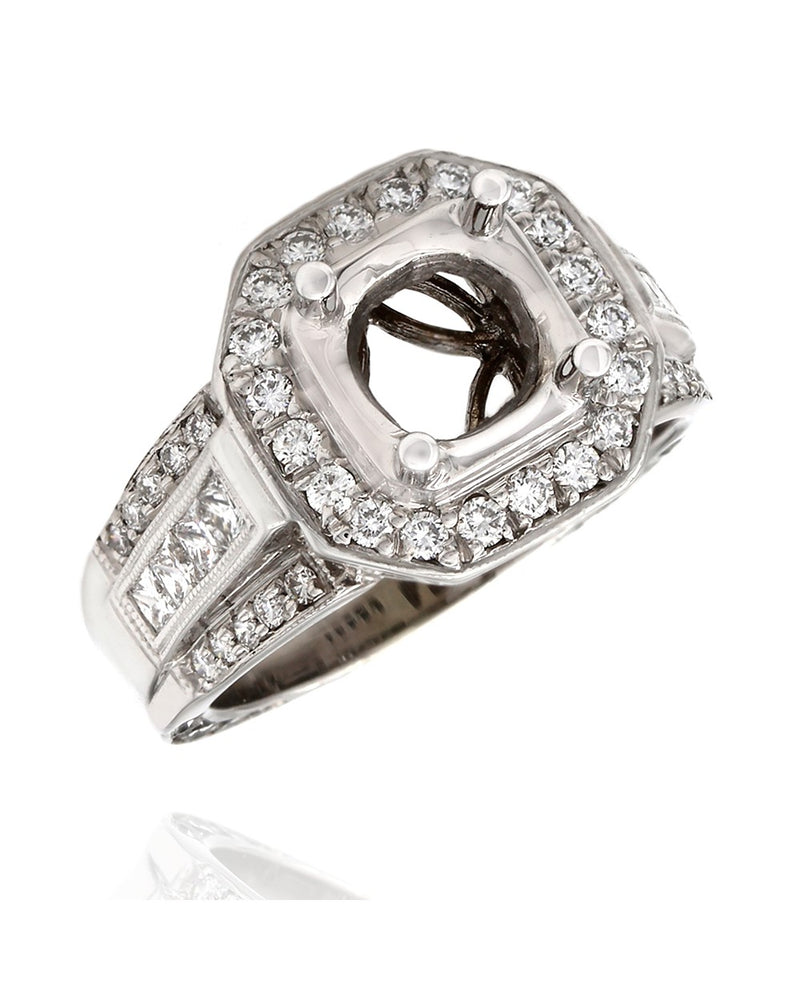 Simon G. Diamond Engagement Ring Mounting in Gold