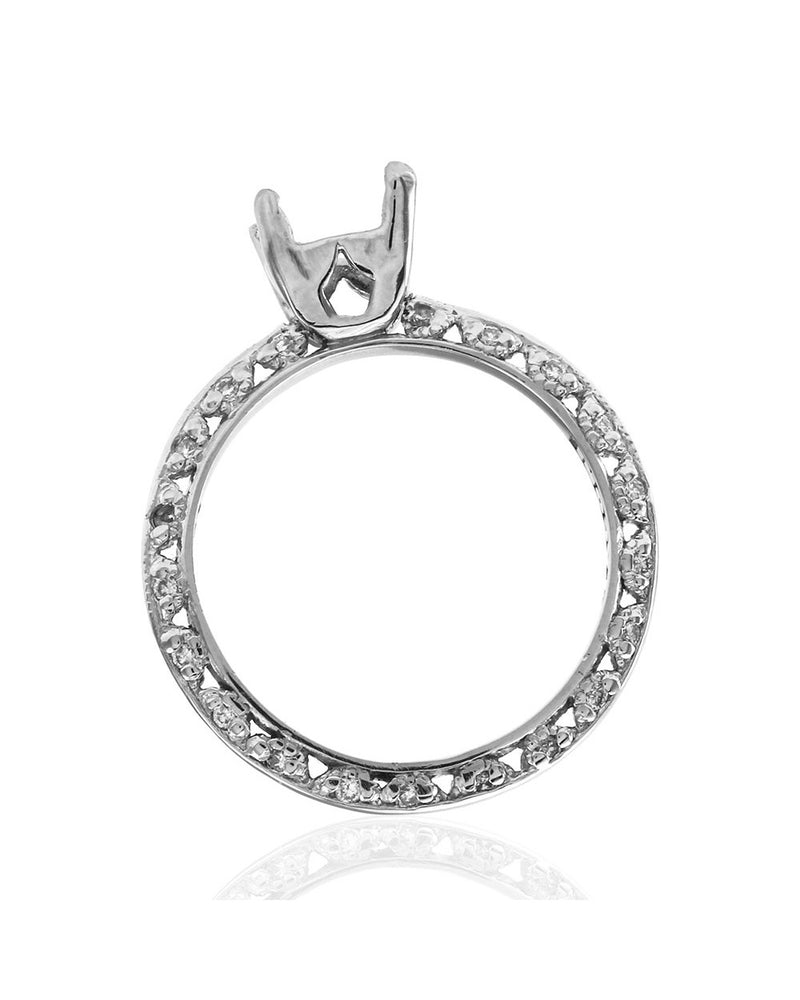 Tacori Diamond Engagement Ring Mounting in Platinum