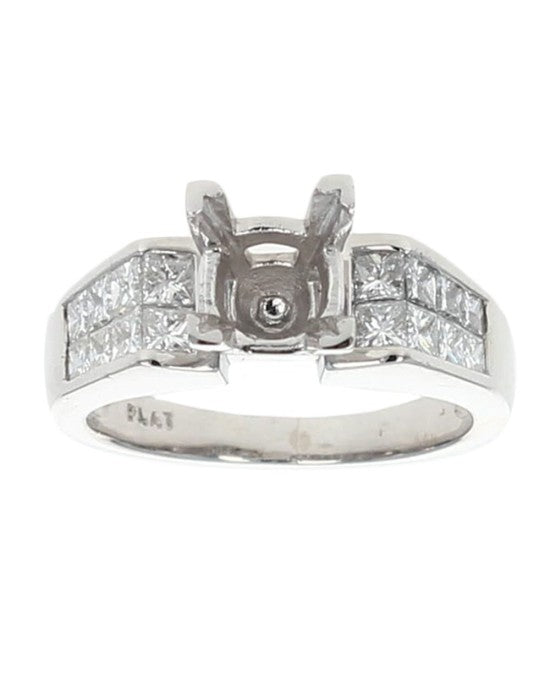 Princess Diamond Semi Mount Ring