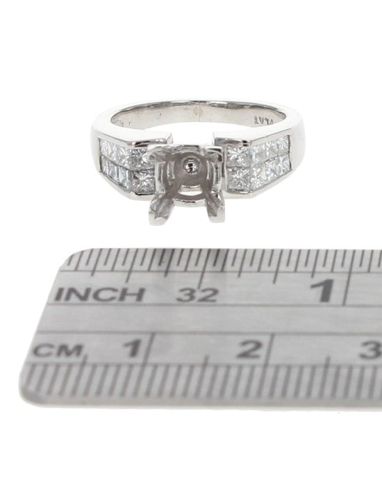 Princess Diamond Semi Mount Ring