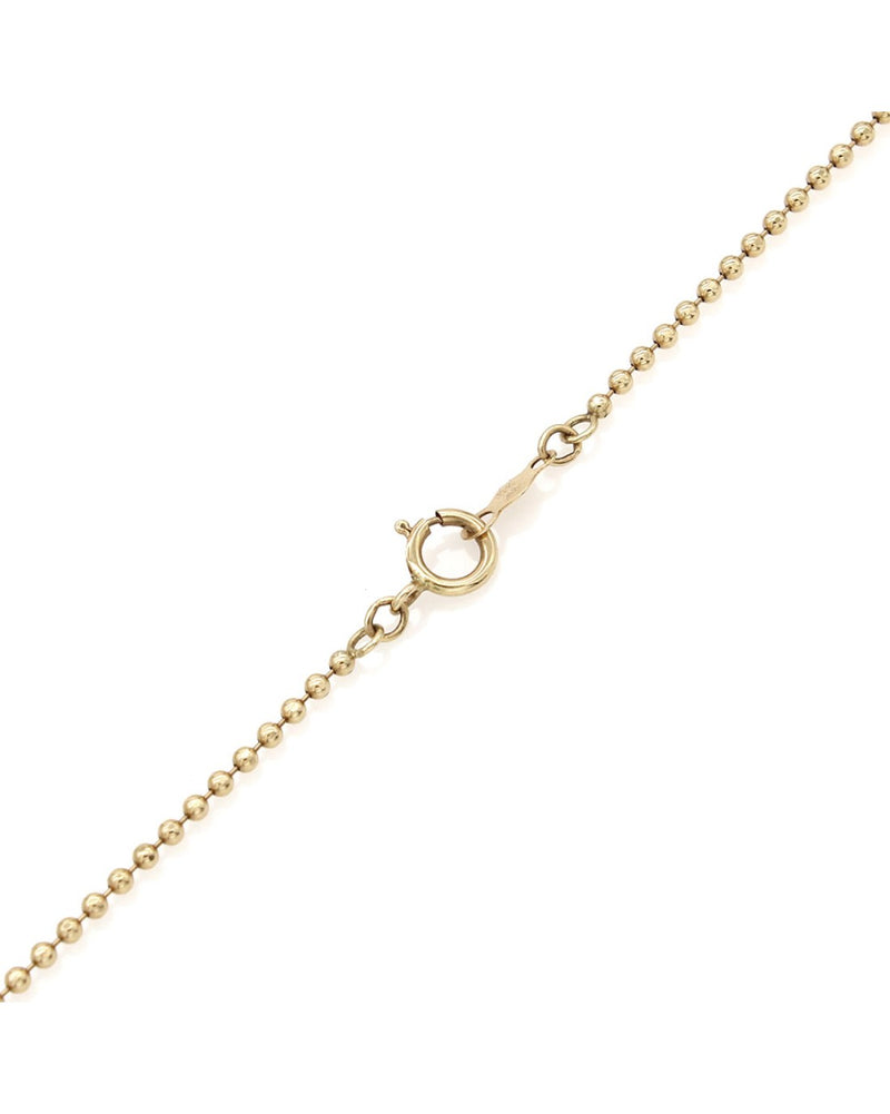 Pearl Chain Necklace in Gold