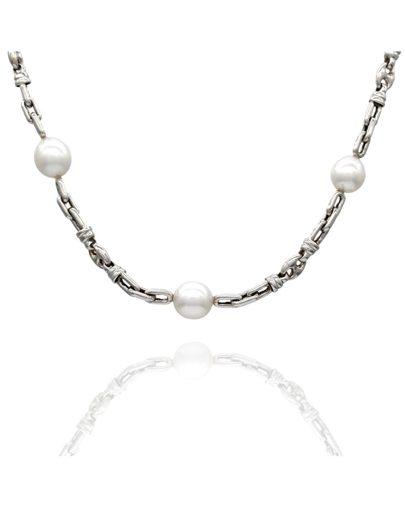 South Sea Pearl and Gold Chain Necklace