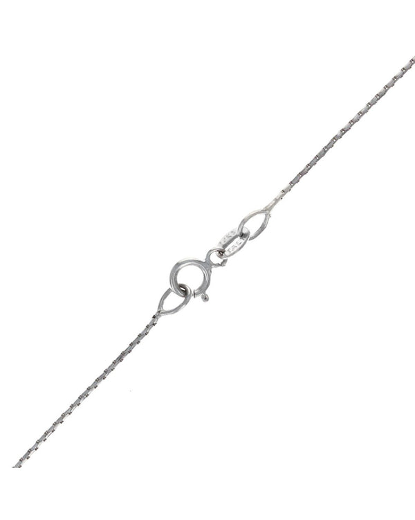 Baguette and Diamond Drop Necklace