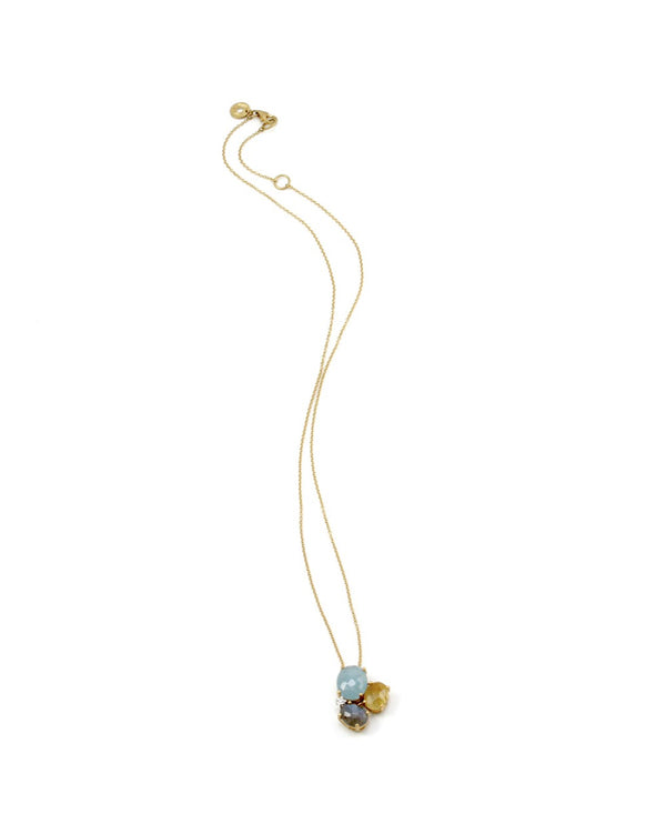 Nanis Ipanema Collection Multi Color Gemstone & Diamond Necklace