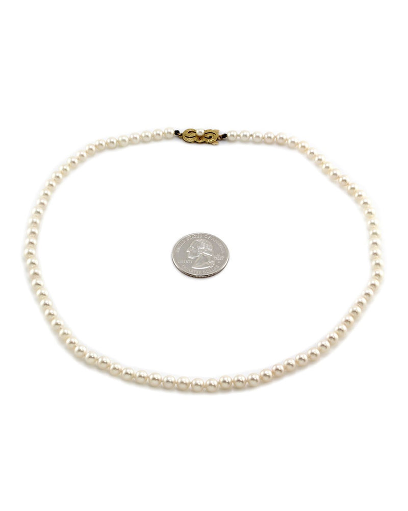 Mikimoto Akoya Pearl sungle Strand Necklace