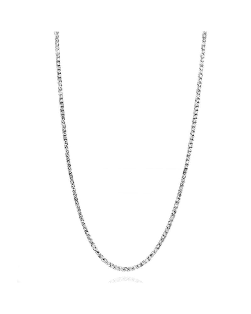 Norman Covan Diamond Line Necklace in Gold