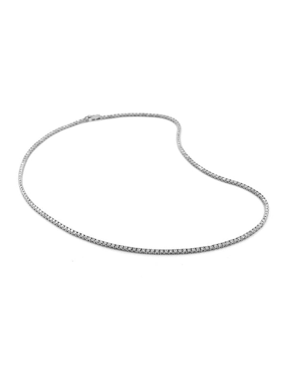 Norman Covan Diamond Line Necklace in Gold