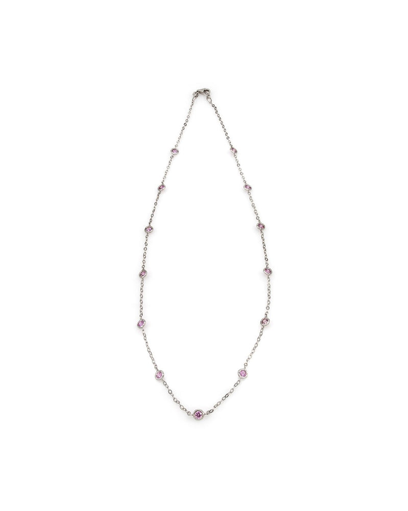 Unoaerre Pink Sapphire Necklace in Gold