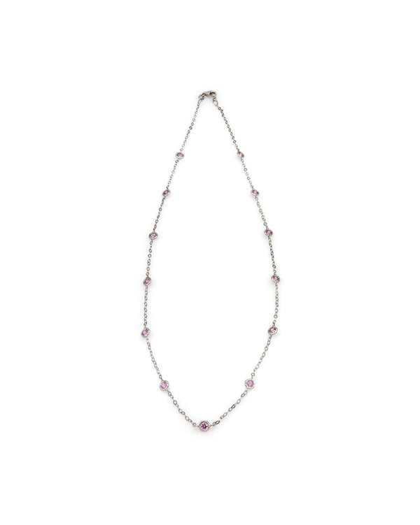 Unoaerre Pink Sapphire Necklace in Gold