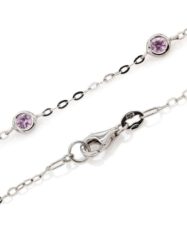 Unoaerre Pink Sapphire Necklace in Gold