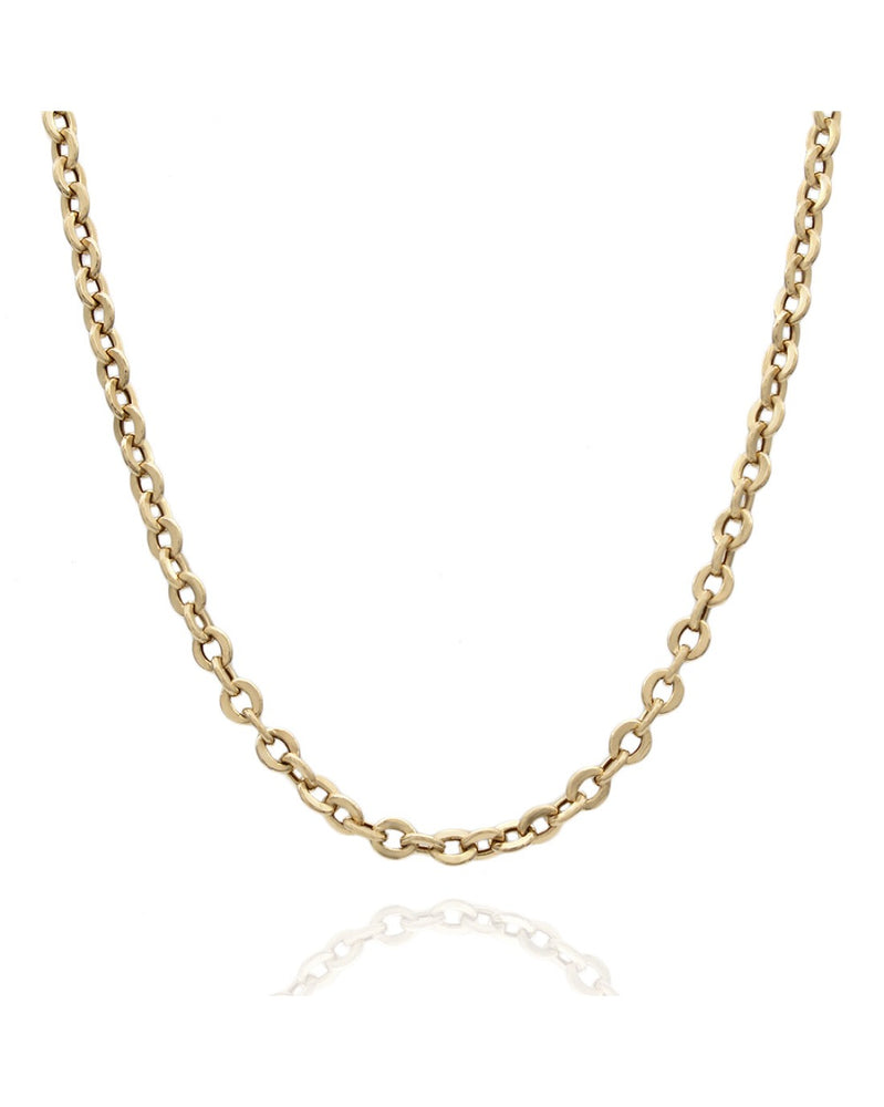 14KY Rolo Link Chain Necklace